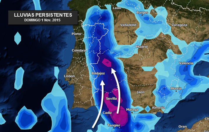 Lluvias abundantes en Extremadura durante este puente de Todos los Santos Lluvias abundantes en Extremadura durante este puente de Todos los Santos