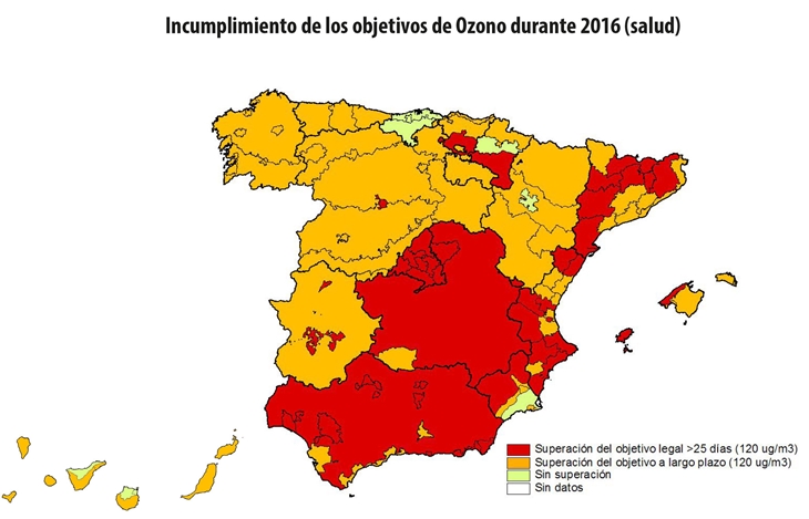 Quejas contra el Estado por omitir planes de reducción del ozono Quejas contra el Estado por omitir planes de reducción del ozono