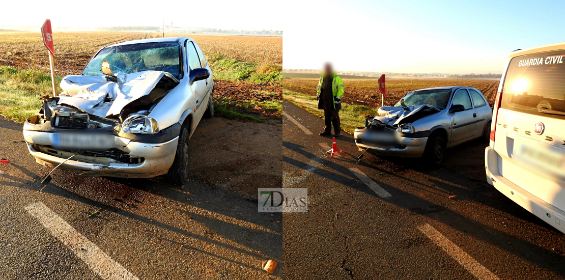 Se accidentan cerca de la localidad de Montijo Se accidentan cerca de la localidad de Montijo