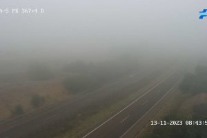 Peligro en la A-5 a su paso por Badajoz: la DGT activa un aviso por la niebla