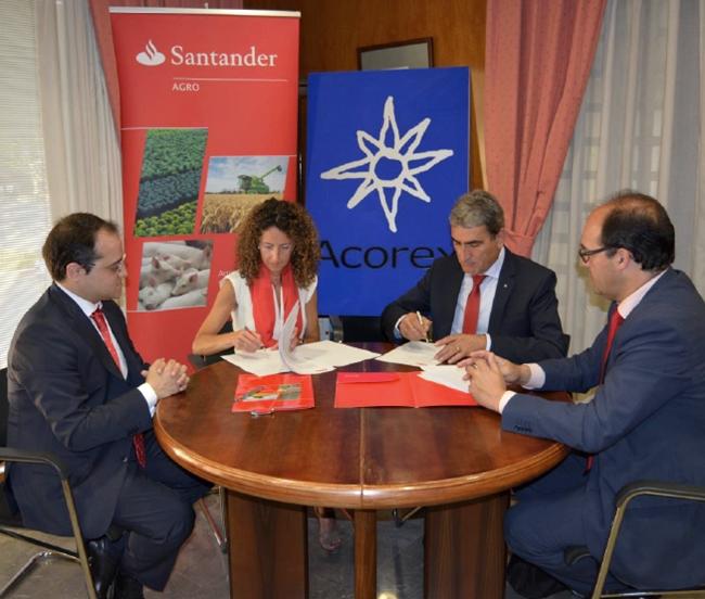 Banco Santander y Acorex firman un acuerdo de colaboración