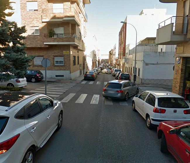 Atropello en la plaza Cecilio Reino Vargas de Badajoz