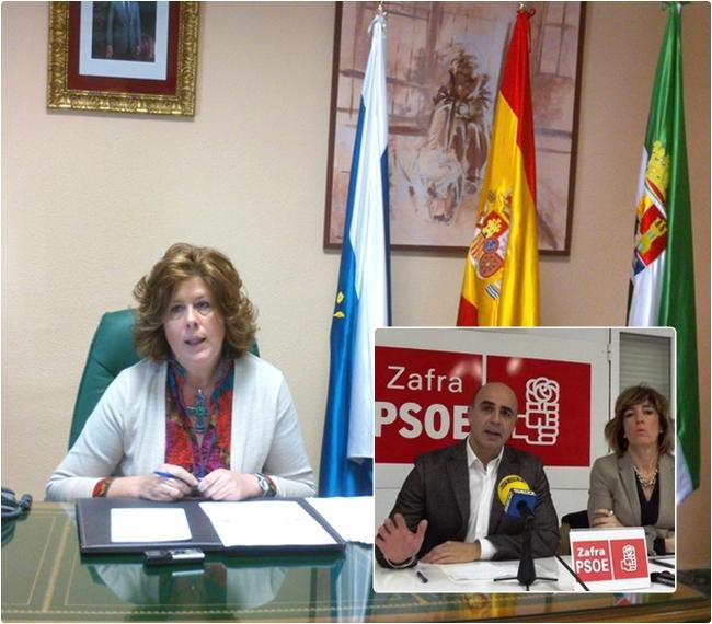 PSOE Zafra: “La actitud de Gloria Pons es prepotente, dictatorial y caciquil” 