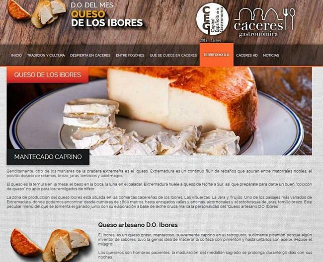 El queso de los Ibores, protragonista de la Capital Gastronómica en abril