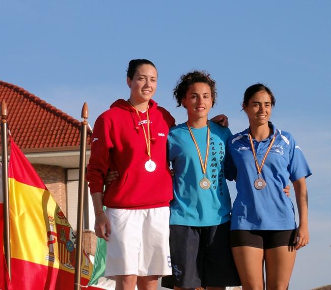 Flor Blanco, campeona de España en la prueba de "Banderas" de Socorrismo