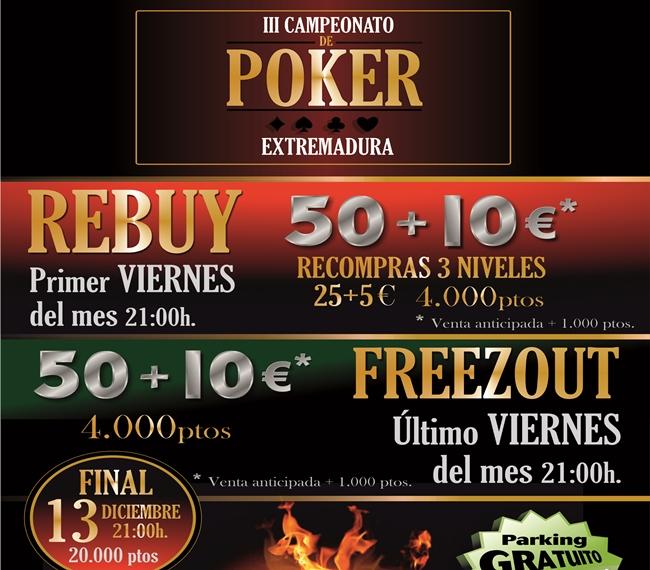 Badajoz alberga el III Campeonato de Póker de Extremadura