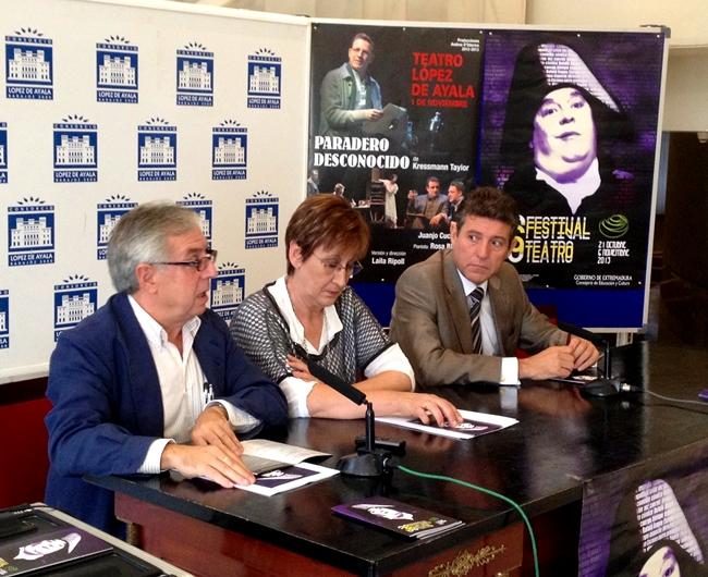 Blanca Portillo, Malena Alterio y Juanjo Artero, en el Festival de Teatro de Badajoz