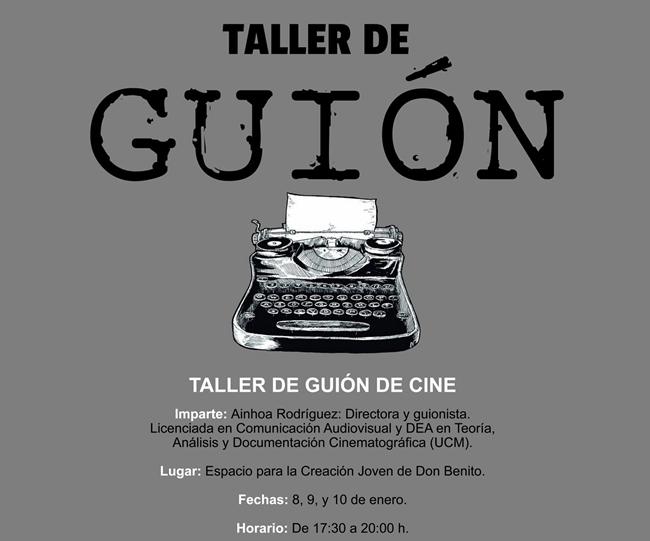 Ponen en marcha tres talleres sobre guión y herramientas audiovisuales