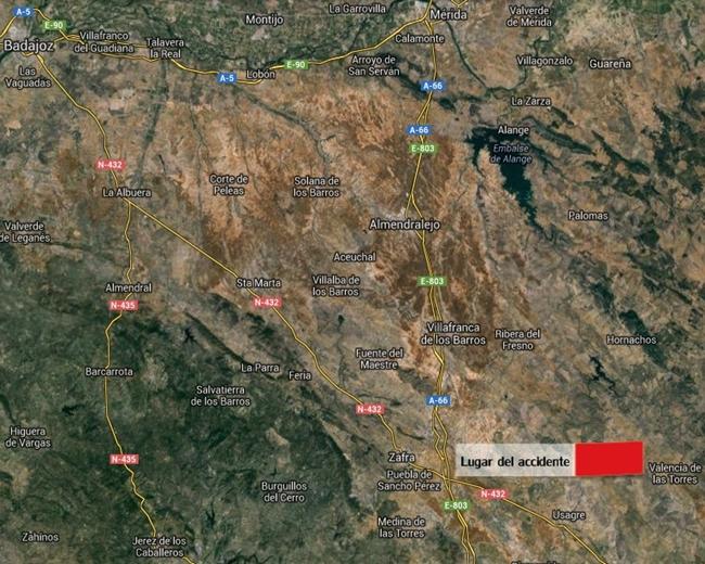 Un accidente provoca la muerte de un hombre en Usagre (Badajoz)
