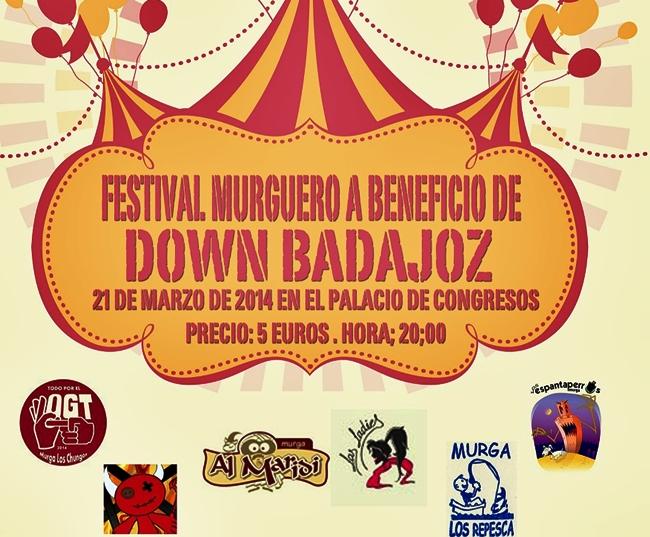 Vuelve el Festival Murguero a beneficio de Down Badajoz