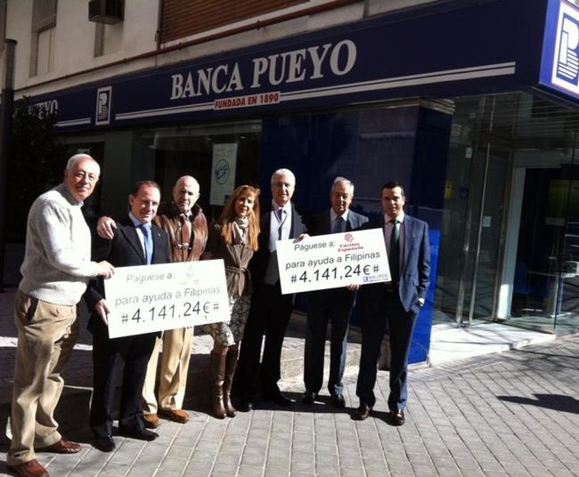 La Banca extremeña Pueyo colabora para reconstruir Filipinas