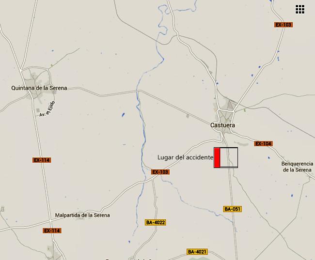 Cinco muertos, todos ellos menores, en un accidente en Extremadura
