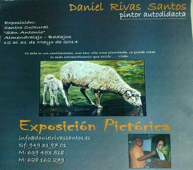 Almendralejo acoge una exposición del pintor, Daniel Rivas Santos