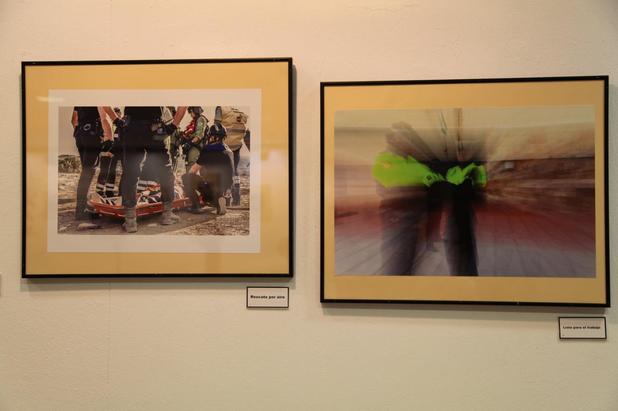 Las fotografías del concurso policial se exponen en el Luis de Morales de Badajoz