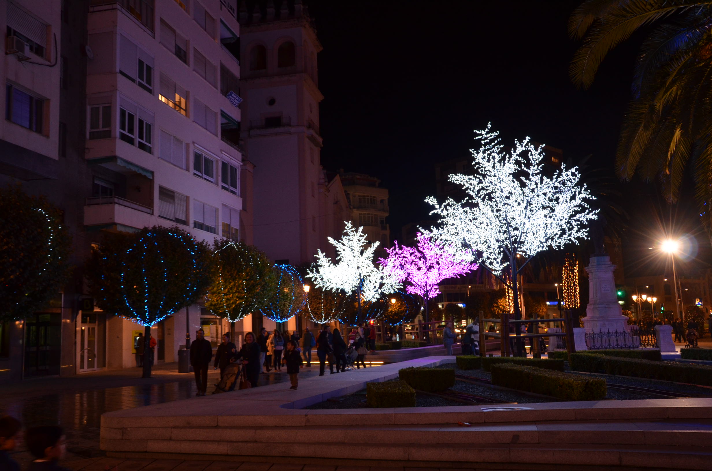 Imágenes de la inauguración del alumbrado y el mercado navideño