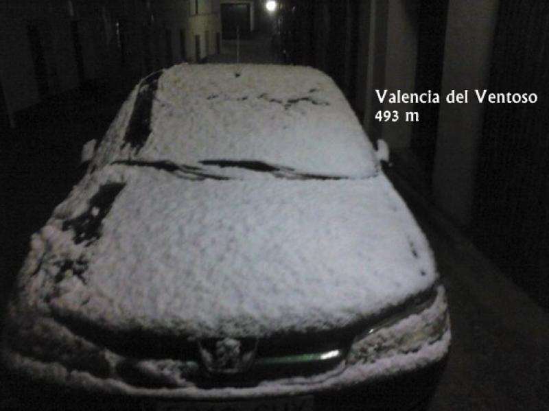 Seguimiento del temporal de nieve en la provincia de Badajoz