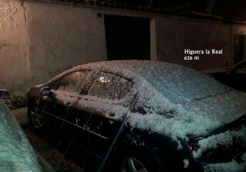 Seguimiento del temporal de nieve en la provincia de Badajoz