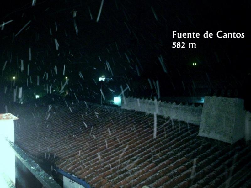 Seguimiento del temporal de nieve en la provincia de Badajoz