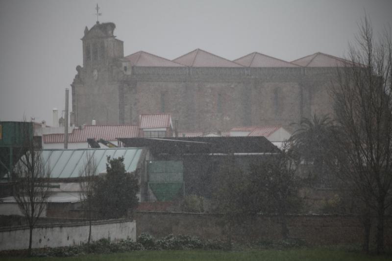 Imágenes de la nevada en la provincia de Badajoz