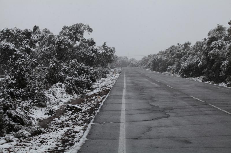 Imágenes de la nevada en la provincia de Badajoz