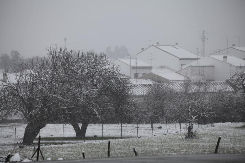 Imágenes de la nevada en la provincia de Badajoz