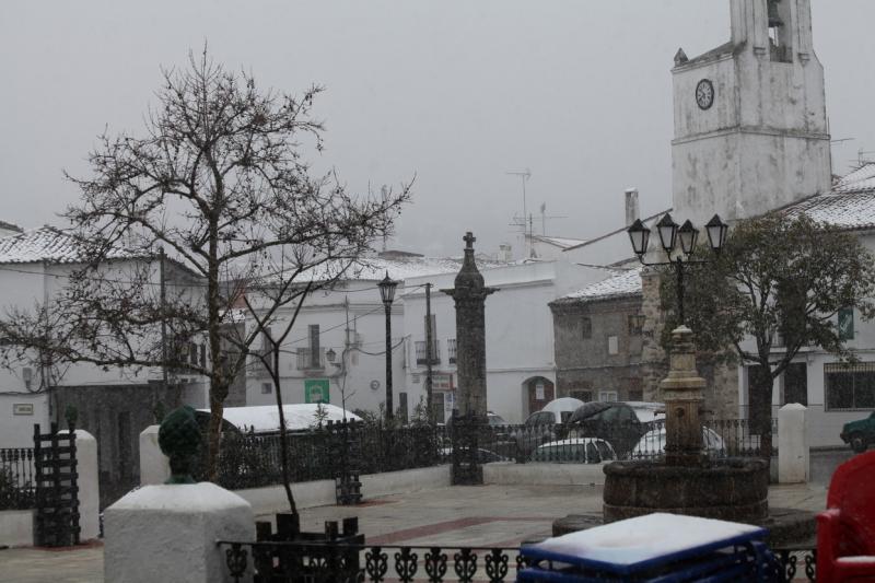 Imágenes de la nevada en la provincia de Badajoz