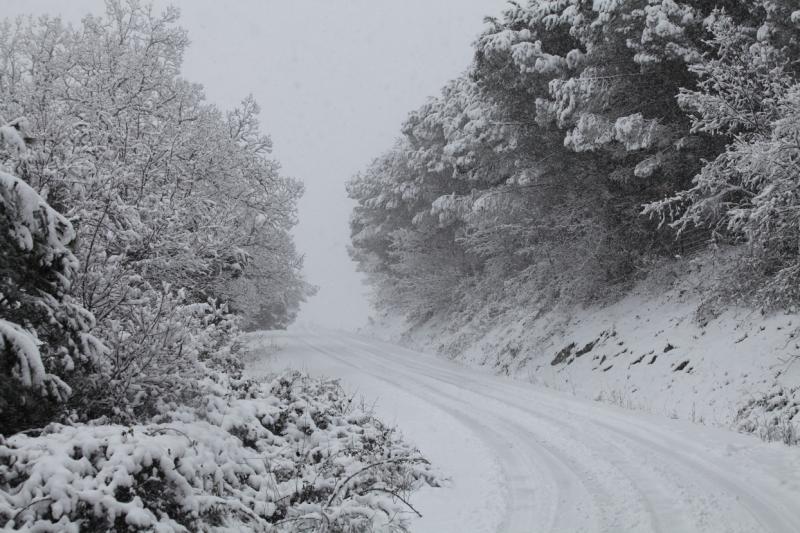 Imágenes de la nevada en la provincia de Badajoz