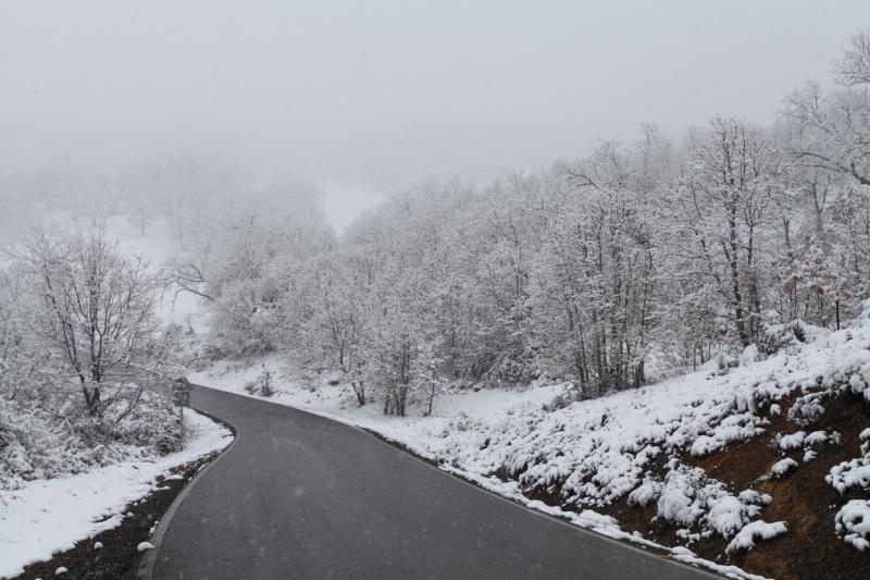 Imágenes de la nevada en la provincia de Badajoz