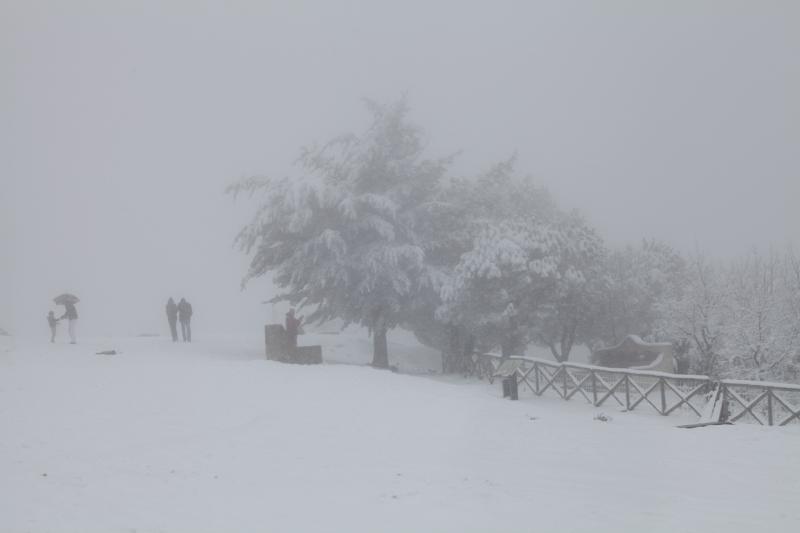 Imágenes de la nevada en la provincia de Badajoz