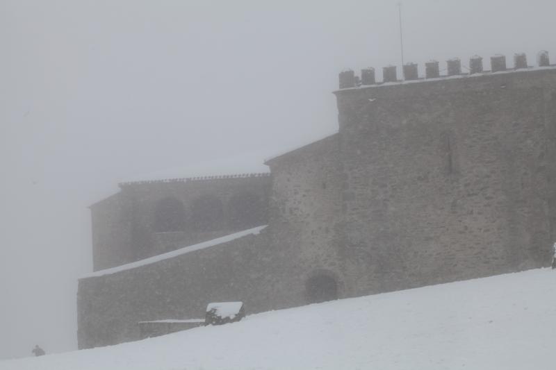 Imágenes de la nevada en la provincia de Badajoz