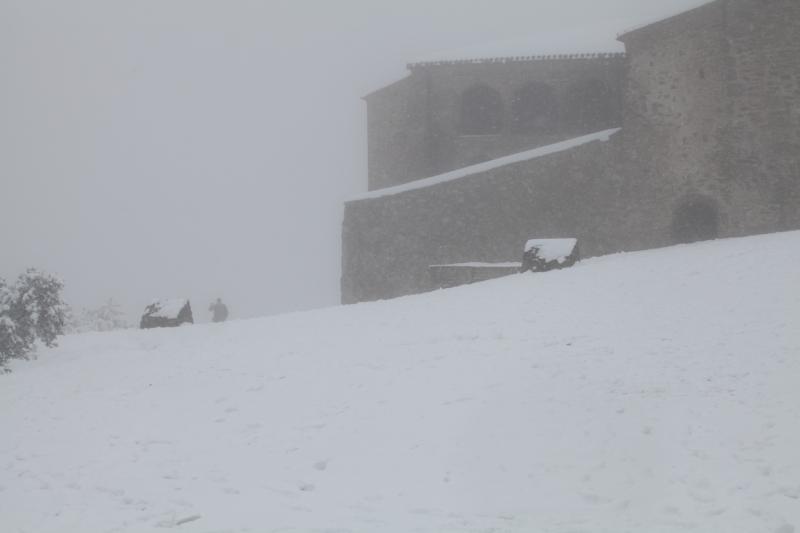 Imágenes de la nevada en la provincia de Badajoz