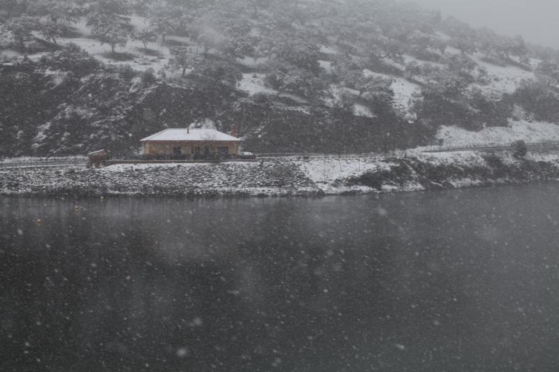 Imágenes de la nevada en la provincia de Badajoz