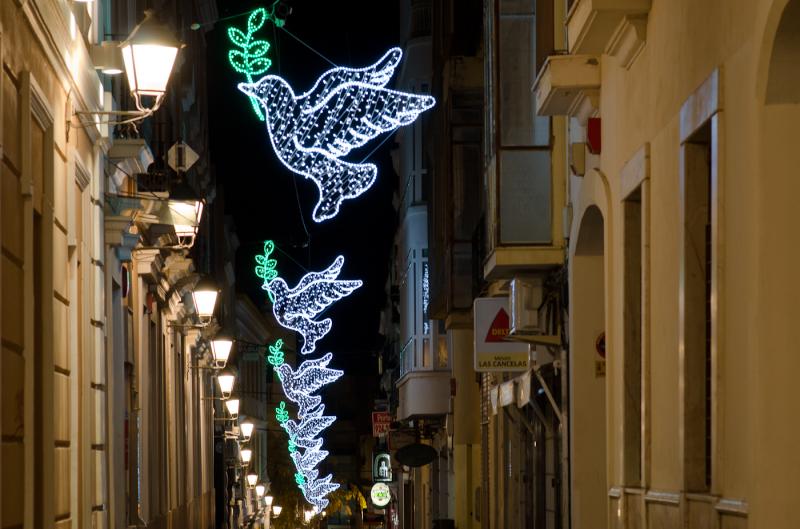 Iluminación de Navidad 2013 en Badajoz 