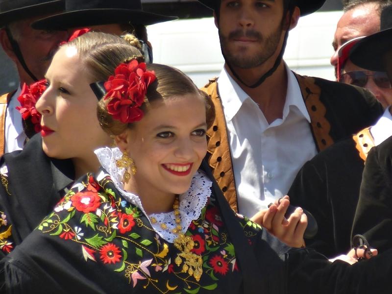 Imágenes del Festival Folklórico de Extremadura en la Plaza de España de Badajoz