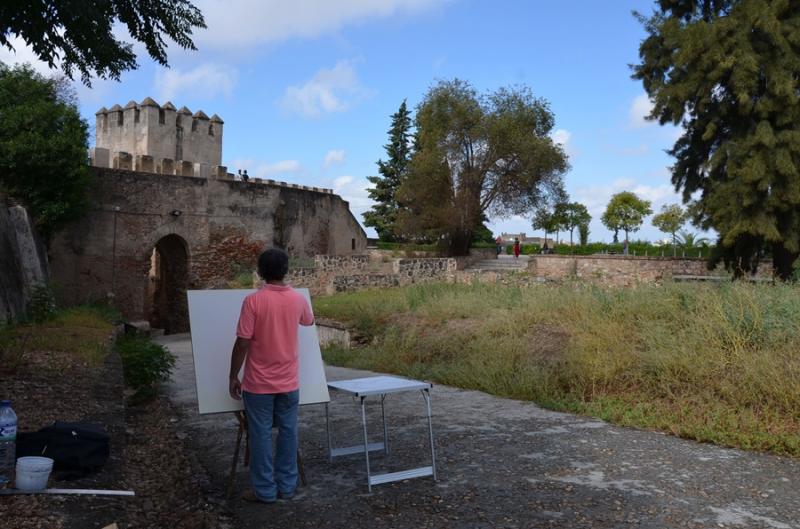 Imágenes de la 15ª edición del Concurso de pintura al aire libre en Badajoz