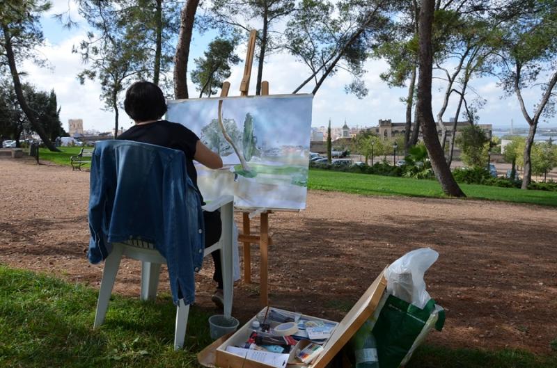 Imágenes de la 15ª edición del Concurso de pintura al aire libre en Badajoz