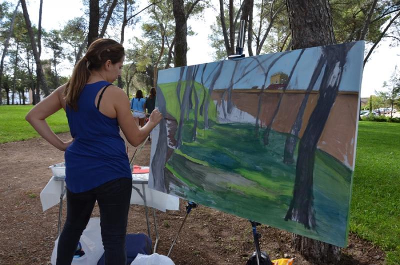 Imágenes de la 15ª edición del Concurso de pintura al aire libre en Badajoz