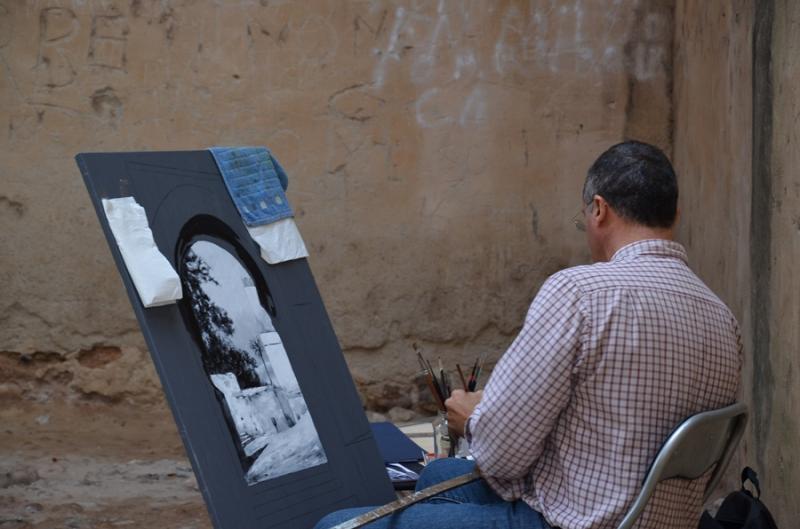 Imágenes de la 15ª edición del Concurso de pintura al aire libre en Badajoz