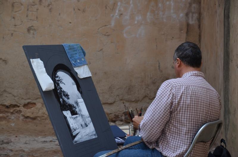 Imágenes de la 15ª edición del Concurso de pintura al aire libre en Badajoz