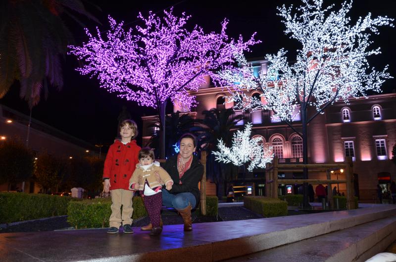 Imágenes de la inauguración del alumbrado y el mercado navideño