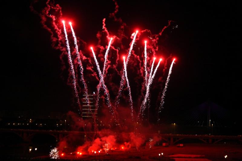 Cohetes de la noche de San Juan en Badajoz