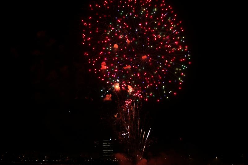 Cohetes de la noche de San Juan en Badajoz