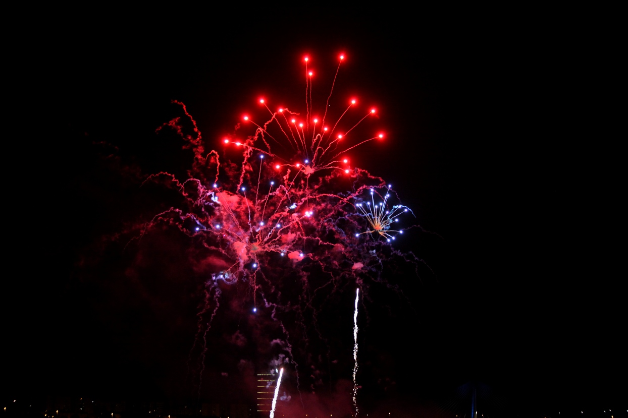 Cohetes de la noche de San Juan en Badajoz