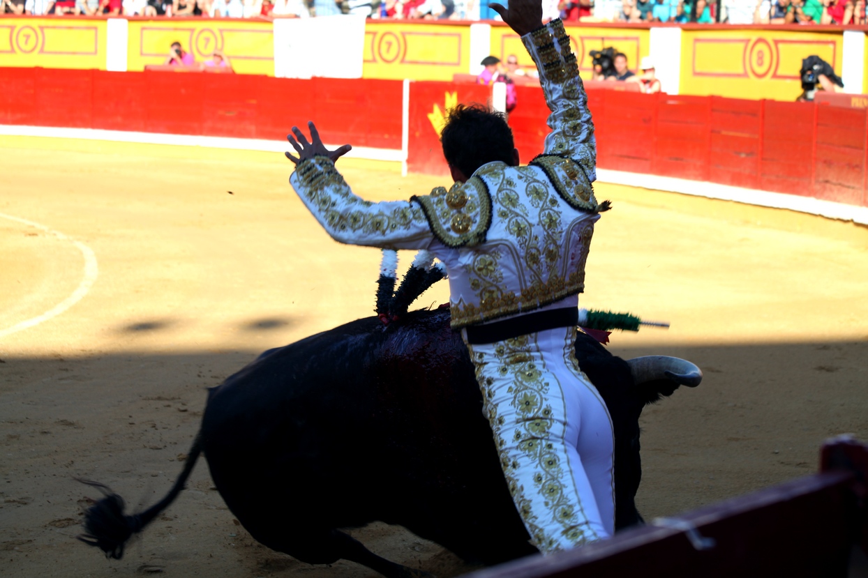 Imágenes de la corrida de El Juli, Manzanares y Ferrera en Badajoz