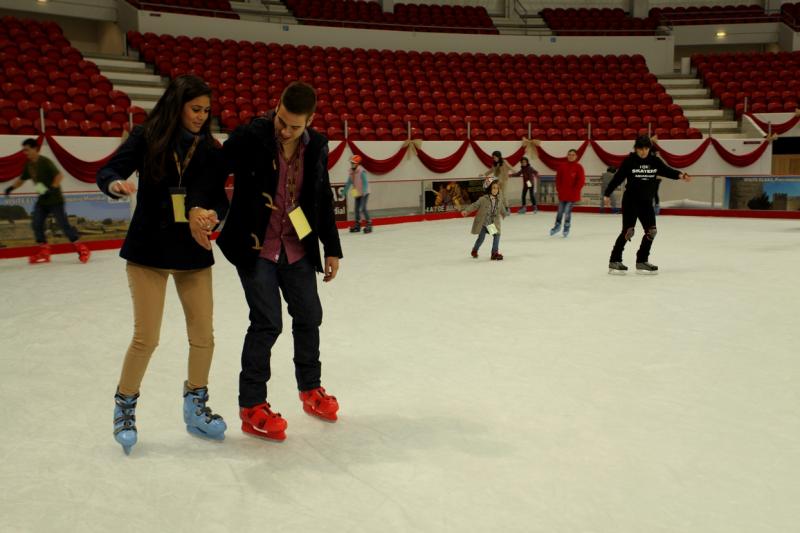 Pista de Patinaje sobre hielo e iluminación navideña de Elvas