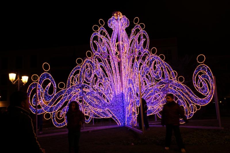 Encendido del alumbrado navideño en Badajoz