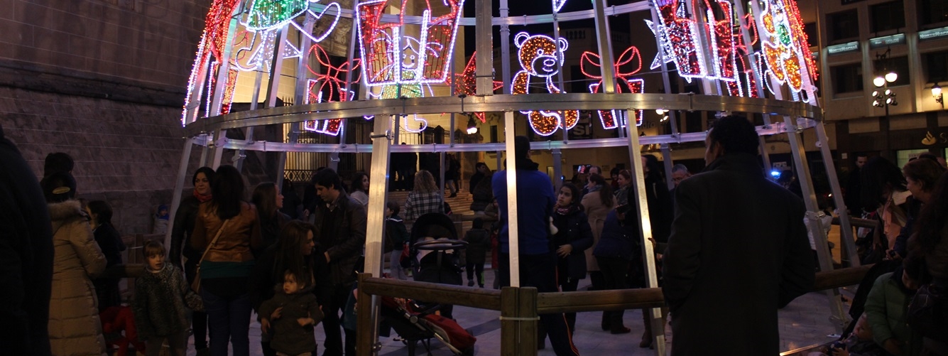 Ambiente navideño en Badajoz