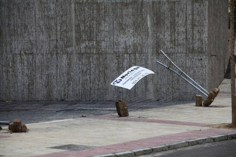 Ciclogénesis explosiva Gong a su paso por Badajoz