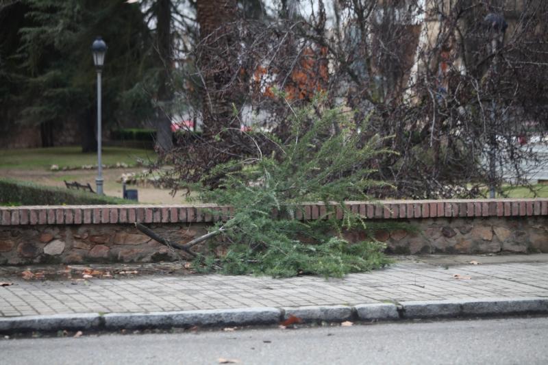 Ciclogénesis explosiva Gong a su paso por Badajoz