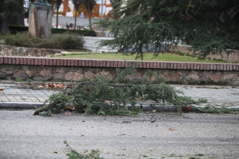 Ciclogénesis explosiva Gong a su paso por Badajoz